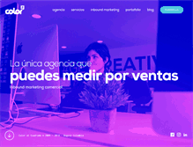 Tablet Screenshot of coloralcuadrado.com
